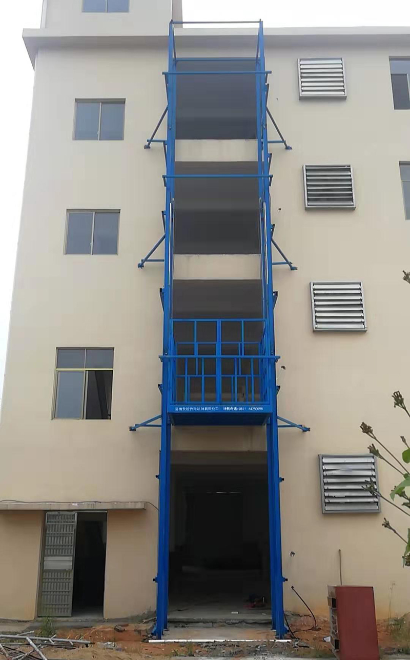 玉树室外导轨式升降平台